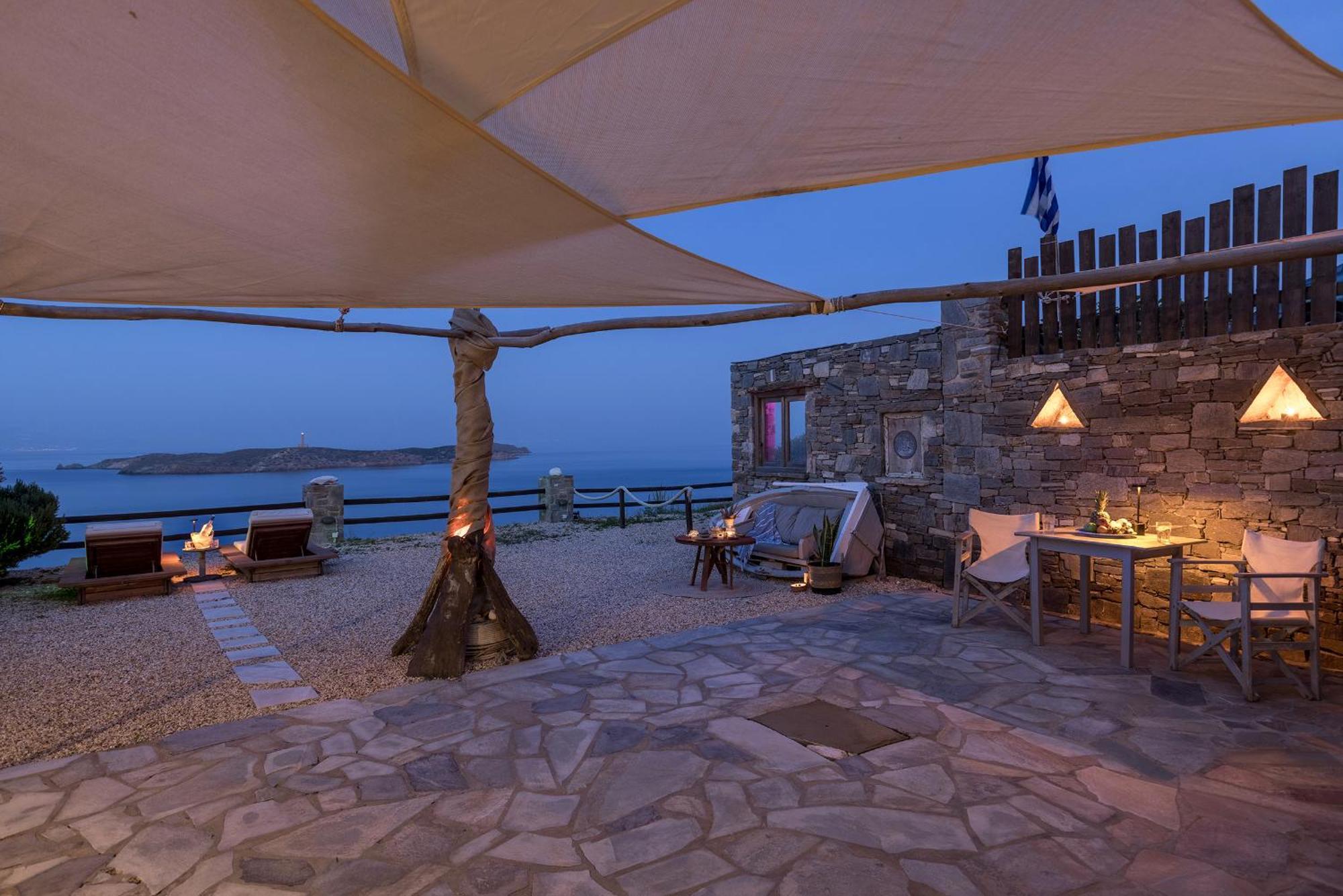 Aegean View - Seaside Apartment In Syros Azolimnos Buitenkant foto